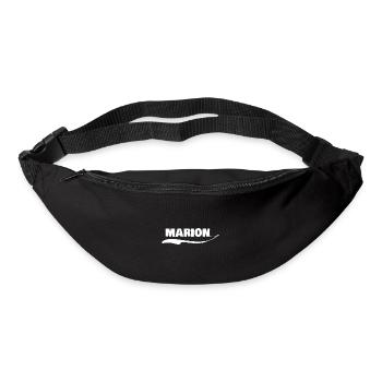Prénom marion - Sac banane - noir - Devant