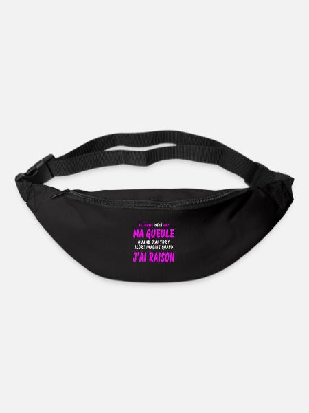 J'AI RAISON - Sac banane - noir