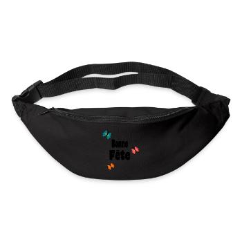 BONNE FÊTE. FÊTE DES MÈRES. FÊTE DES PÈRES. FÊTE - Sac banane - noir - Devant