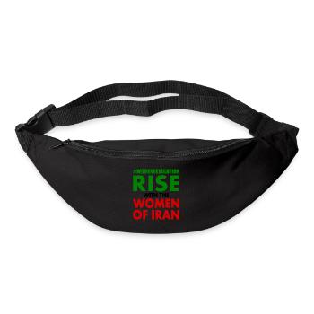 Rise with the women of iran - Sac banane - noir - Devant