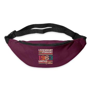 Légendaire Février 1963 édition limitée - Sac banane - bordeaux  - Devant