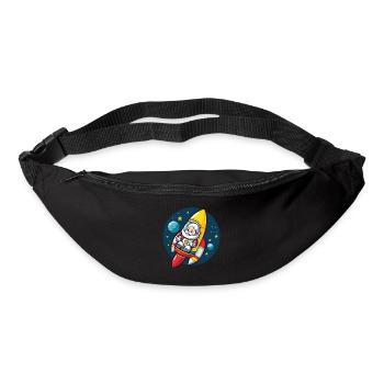 Père Noël Fusée Père Noël Noël - Sac banane - noir - Devant