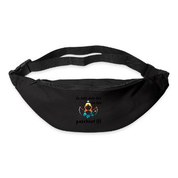 La fée pas chier - Sac banane - noir - Devant