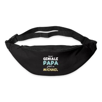 Dieser Geniale Papa Gehört Zu Mi... - Gürteltasche - Schwarz - Vorne