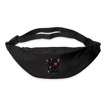 Süßigkeiten Statement Bonbon Naschkatzen Naschen - Gürteltasche - Schwarz - Vorne