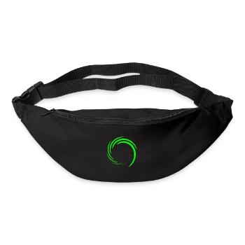 Kreis Wirbel Kreisform Grün - Gürteltasche - Schwarz - Vorne