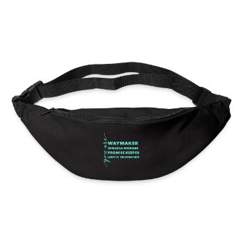 Waymaker & Christliche Kleidung - Gürteltasche - Schwarz - Vorne