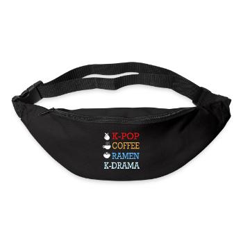 K-Pop Café Korea Pop Kdrama Kpop Corée - Sac banane - noir - Devant