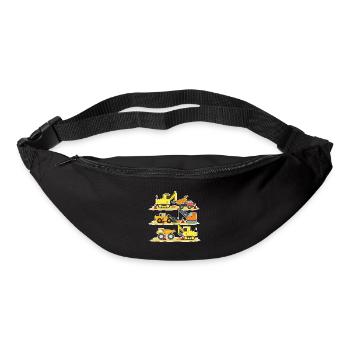 Excavator Construction Site Construction Worker Construction Truck I Gift - Bum bag - black - Front