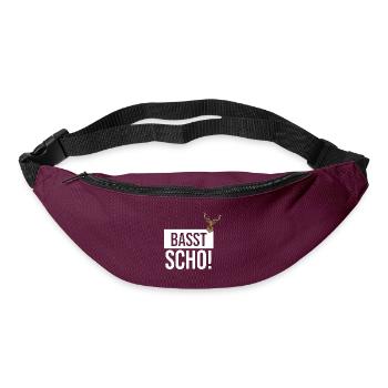 Basst Scho | Trachten Hirsch - Gürteltasche - Burgunderrot - Vorne