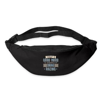 Die gute Laune von heute wird von Drag Racing gesp - Gürteltasche - Schwarz - Vorne
