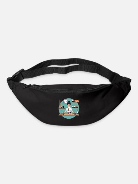 Sushi Mädchen - Gürteltasche - Schwarz