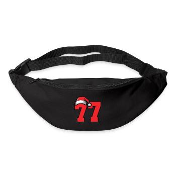 77 Numéro Noël - Sac banane - noir - Devant