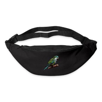 Quäker Papagei Mönch Sittich - Gürteltasche - Schwarz - Vorne