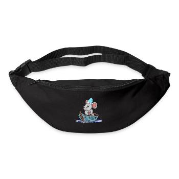 Maritime Mouse Rodent Boat Cruise Travel Child - Bum bag - black - Front