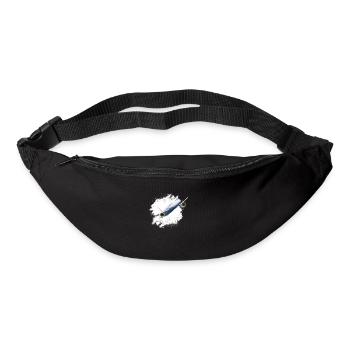 Airplane Tshirt Men's Helicopter Pilot Airplane - Bum bag - black - Front