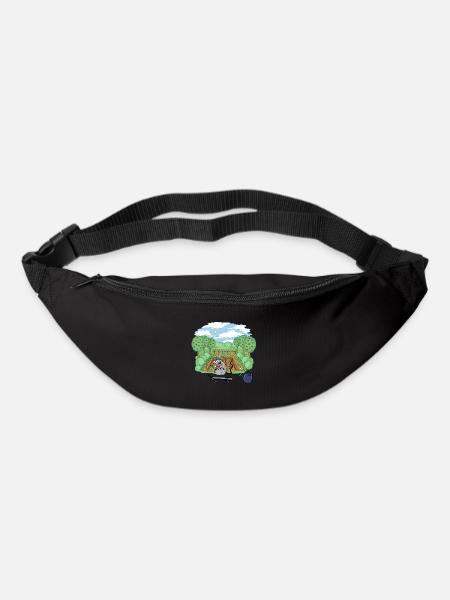 Garten Ratten Skater Skateboard Natur Schädling - Gürteltasche - Schwarz