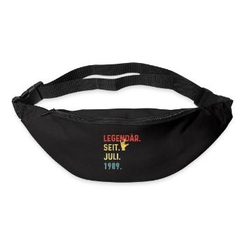 35th Birthday Man Woman Legendary Since July 1989 - Bum bag - black - Front