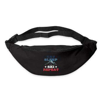Eat Sleep Ski Repeat - Ski - Ski - Bum bag - black - Front