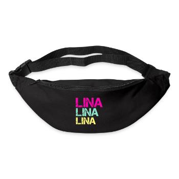 Lina Name Linas First Name Gift Ideas Lienchen - Bum bag - black - Front