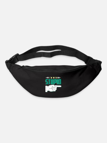 Witziges Zitat - Gürteltasche - Schwarz