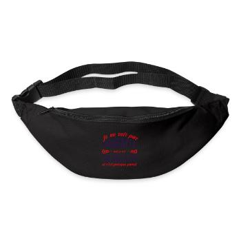Je ne suis pas parfait mais je suis Toulousain - Sac banane - noir - Devant