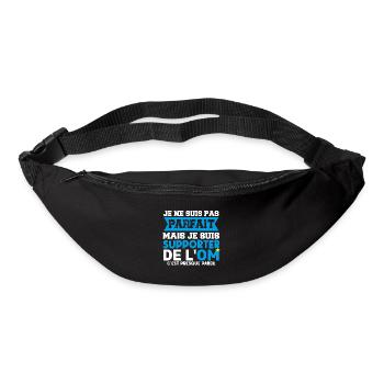 supporter football club humour football marseille - Sac banane - noir - Devant