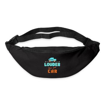 lauter als Ihr Auto - Gürteltasche - Schwarz - Vorne