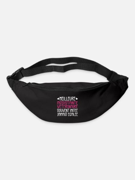 Souvent imitée Meilleure assistante vétérinaire - Sac banane - noir