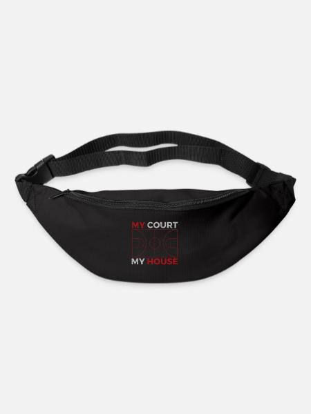 MY COURT MY HOUSE BASKETBALL RED GREY GRUNGE - Bum bag - black