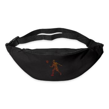 Badminton Badminton Joueuse de squash féminine - Sac banane - noir - Devant