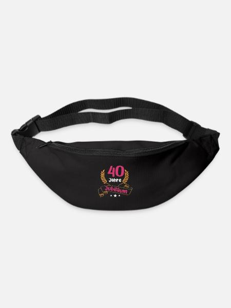 40 Jahre Jubiläum Firmenjubiläum Mitarbeiterin - Gürteltasche - Schwarz