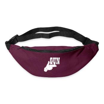 Gun - Bum bag - burgundy - Front