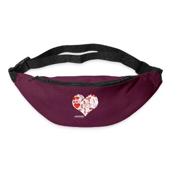 Nurse Heart Oncology I Gift - Bum bag - burgundy - Front