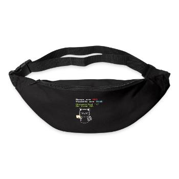 Drôle de chat de codage Progrmmer nerd geek - Sac banane - noir - Devant