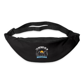 Urlaub in Montana Design für stolze Montaner - Gürteltasche - Schwarz - Vorne