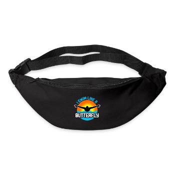 Natation Brasse Nageur - Sac banane - noir - Devant