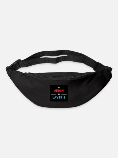 Ich Admin, du Layer 8 (2) - Gürteltasche - Schwarz