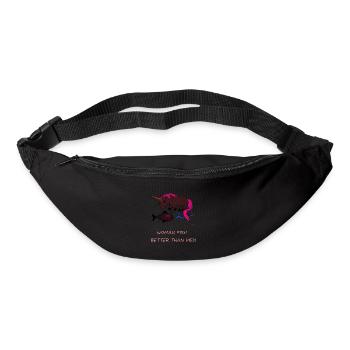 Dire drôle de pêcheuses - Sac banane - noir - Devant