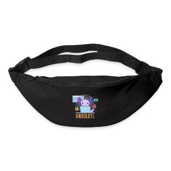 Haxolotl Pun Design for Axolotl Lovers - Bum bag - black - Front