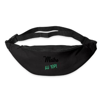 MAITRE. MAÎTRESSE. MERCI - Sac banane - noir - Devant