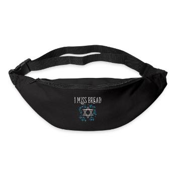 Drôle de Pâque juive casher Je manque de pain Non - Sac banane - noir - Devant