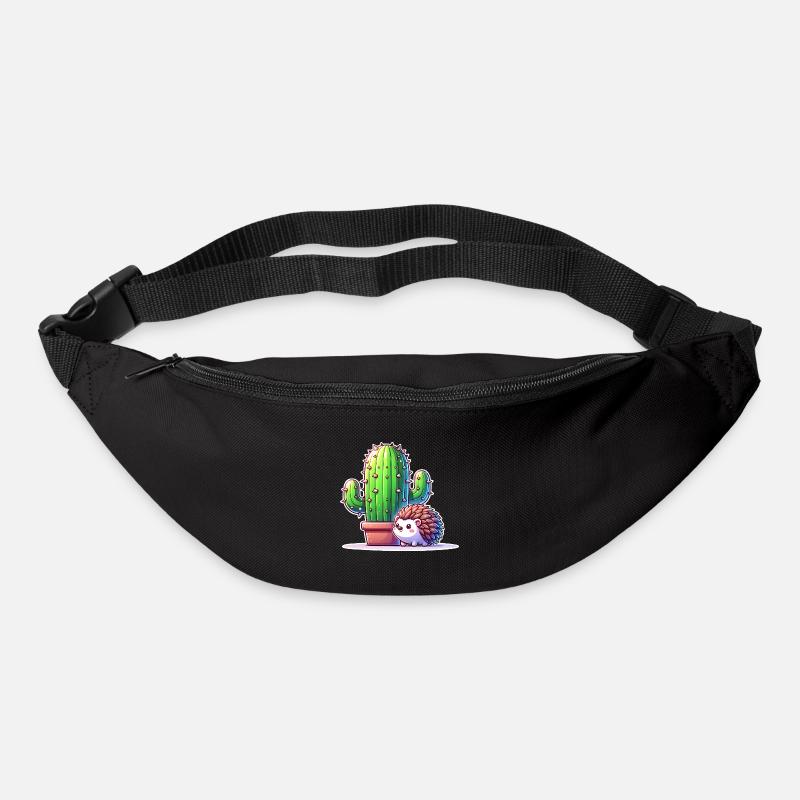 Cactus hérisson - Sac banane - noir