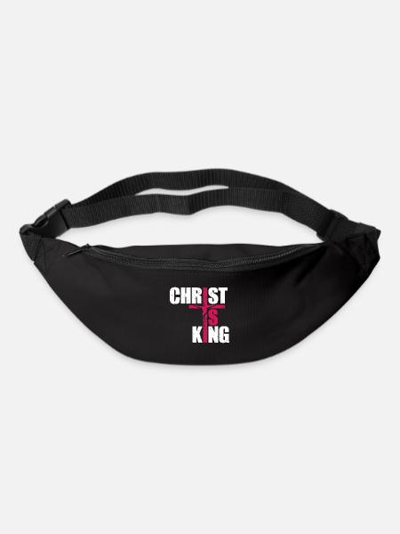 Christ Is King Christian Faith Religious - Gürteltasche - Schwarz