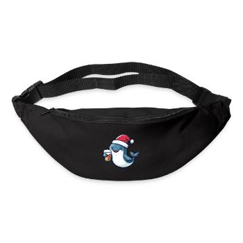 Wal Weihnachten Bier Lustig - Gürteltasche - Schwarz - Vorne