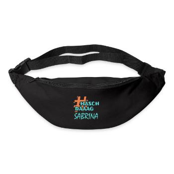 Sabrina als Name - Gürteltasche - Schwarz - Vorne