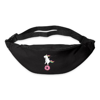 idée licorne cadeau d'anniversaire T amour Fun - Sac banane - noir - Devant