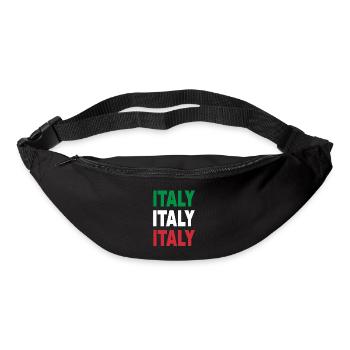 Italy / Gift / Gift Idea - Bum bag - black - Front