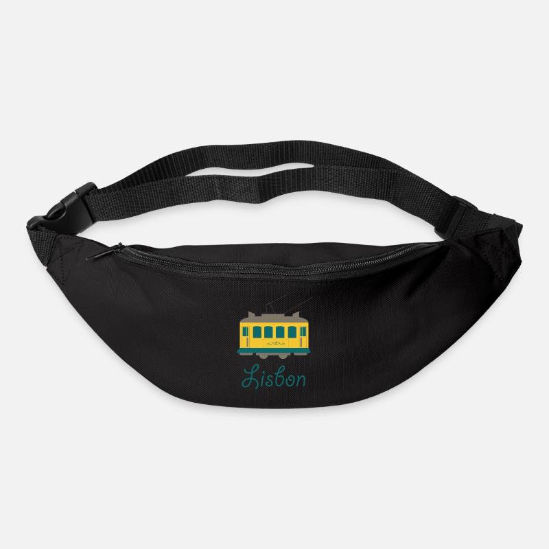 Süßes lissabon Logo Geschenk Idee - Gürteltasche - Schwarz
