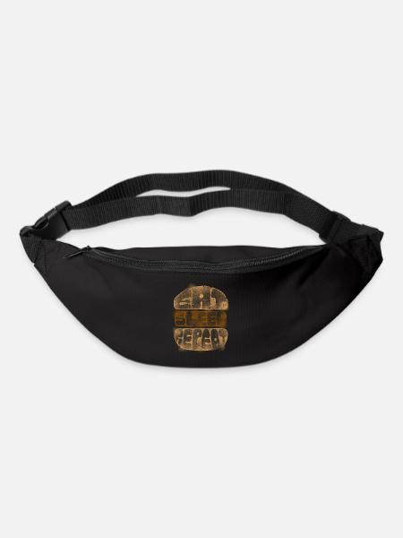 Burger Eat Sleep Repeat - Bum bag - black